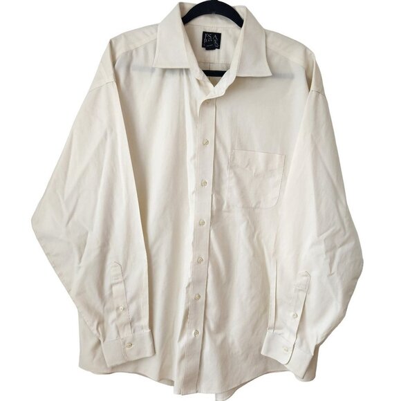 Jos A Bank Traveler's Collection 100% Cotton Long Sleeve Button Down Shirt 17-35 - Picture 1 of 6